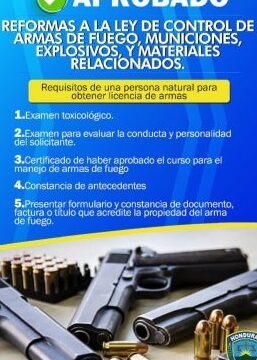 compra de arma en la armeria honduras requisitos y leyes