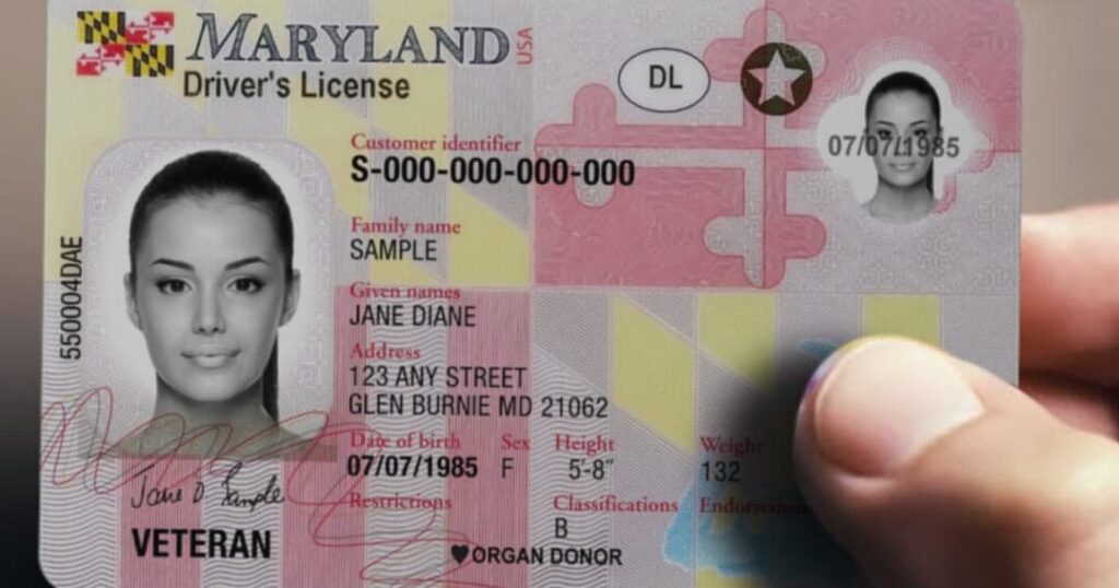 licencia de conducir en maryland requisitos actualizados