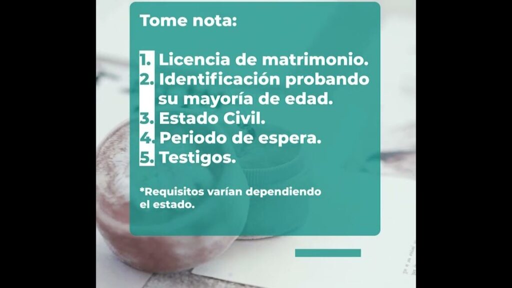 matrimonio en estados unidos requisitos y tramites