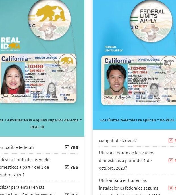 real id en california cumples con los requisitos