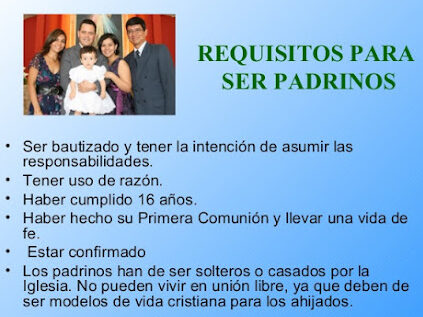 requisitos para el bautizo en la iglesia catolica