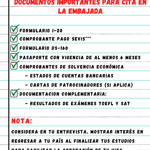 visa de estudiante en estados unidos requisitos y como solicitarla